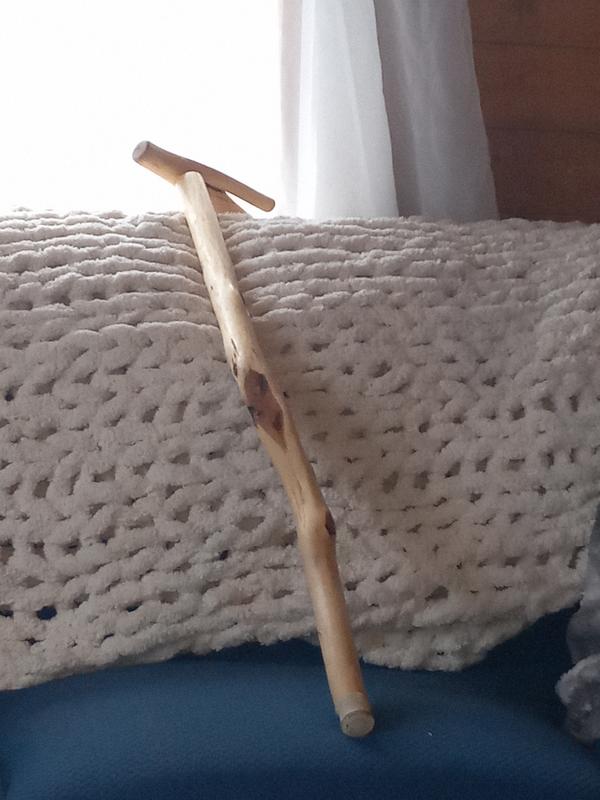 Cane covered with Verathane