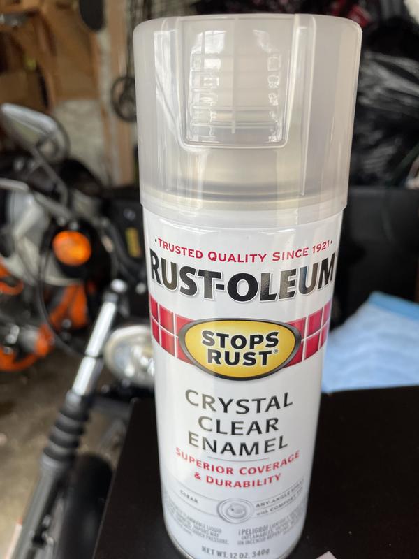 Rustoleum crystal clear enamel on sale spray