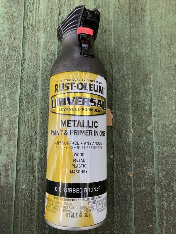 Rust-Oleum 12 oz Universal Metallic Black Stainless Steel Spray Paint and  Primer - 314558