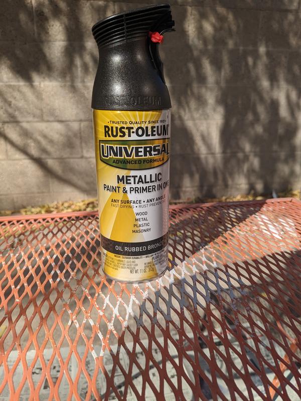 Rust-Oleum Universal Gloss Oil Rubbed Bronze Metallic Spray Paint and  Primer In One (NET WT. 11-oz) in the Spray Paint department at