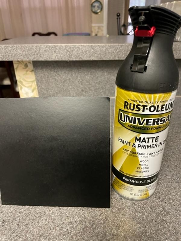 Rust-Oleum Universal Farmhouse Black Matte Spray Paint, 12 oz.