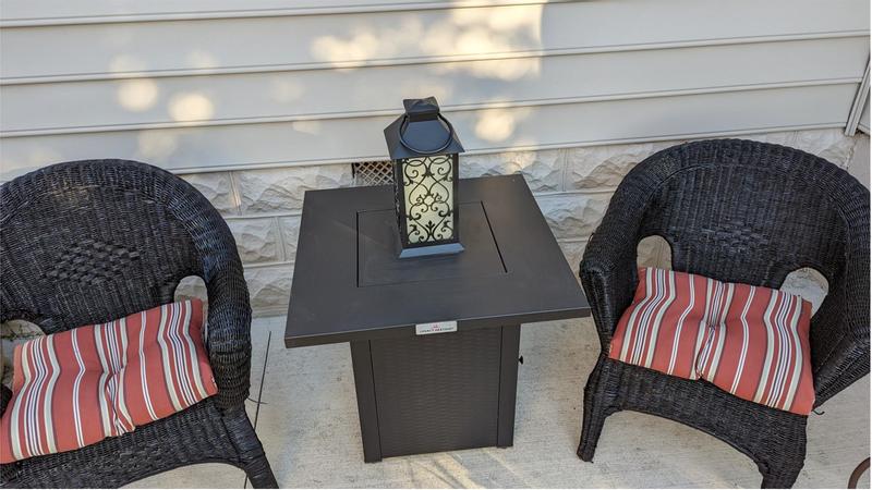 The chairs after painting them!