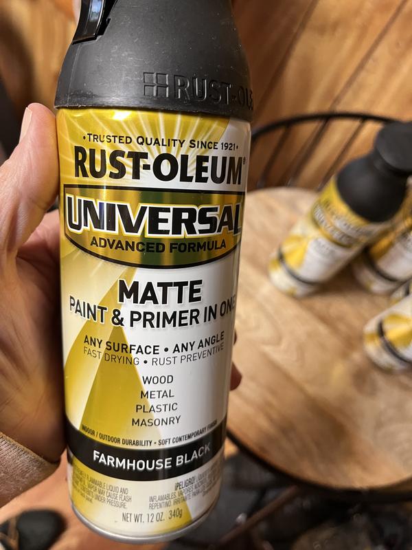 Rust-Oleum 376725 Universal All Surface Spray Paint, 12 oz, Matte