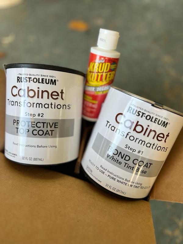 Rustoleum cabinet top coat cheap