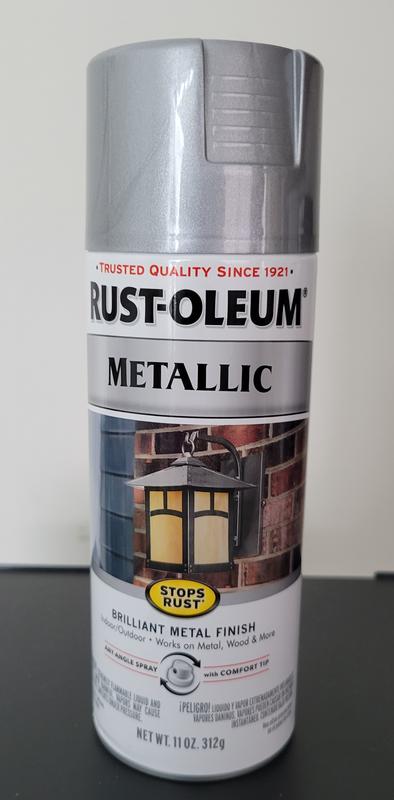 Rust-Oleum Stops Rust Gloss Silver Metallic Spray Paint (NET WT
