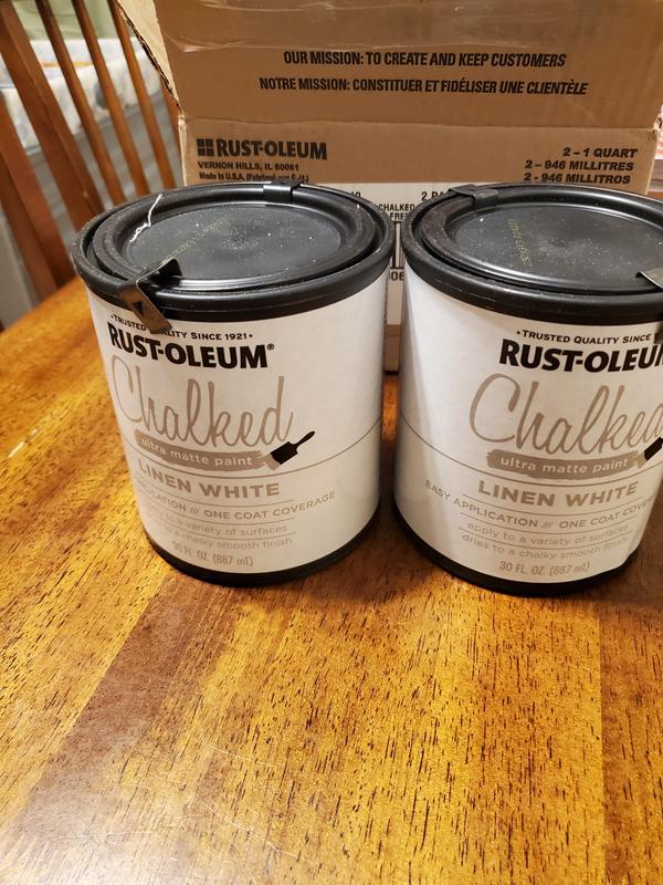 Rust-Oleum Chalked Linen White Ultra Matte 30 Oz. Chalk Paint - Parker's  Building Supply