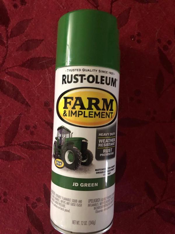 Rust-Oleum Gloss J. D. Green Spray Paint (NET WT. 12-oz) in the Spray Paint  department at