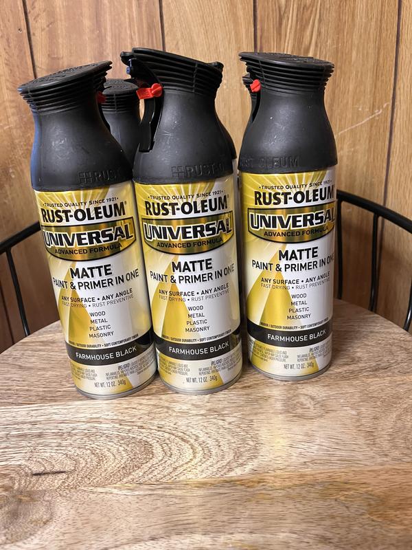 Rust-Oleum 292320-6PK Automotive Spray Paint, 6 Pack, Gloss Black