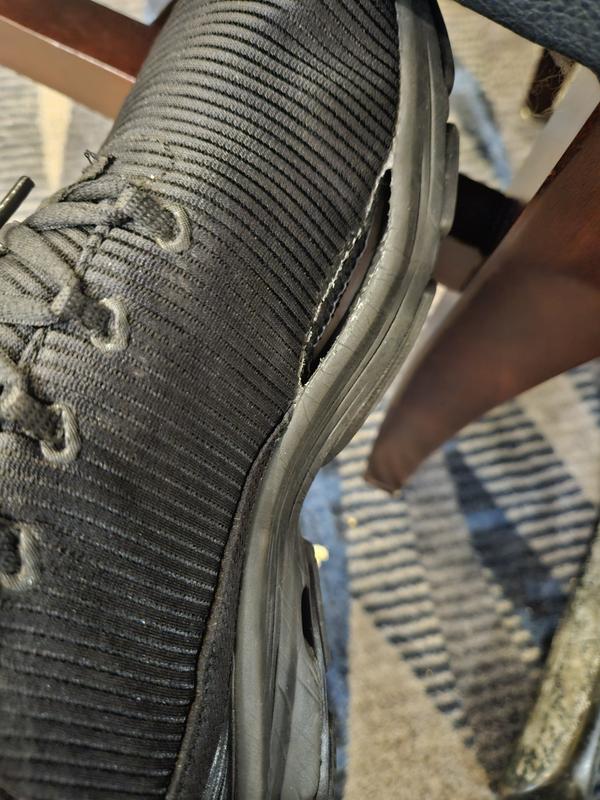 Customer photo for "Defected sneakers"