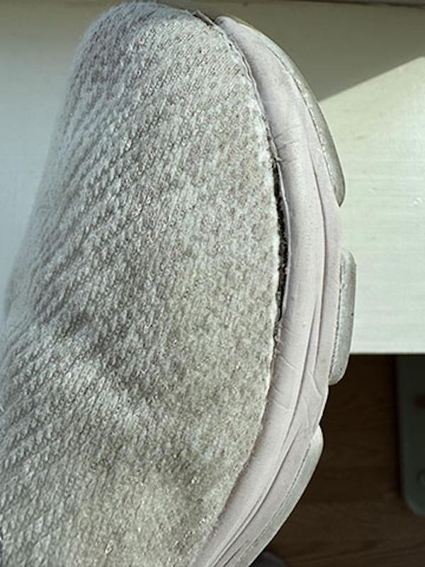 Separating from sole.