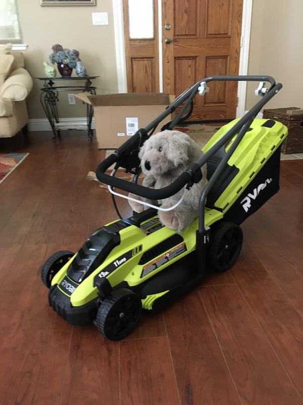 Ryobi electric lawn mower best sale 13 inch