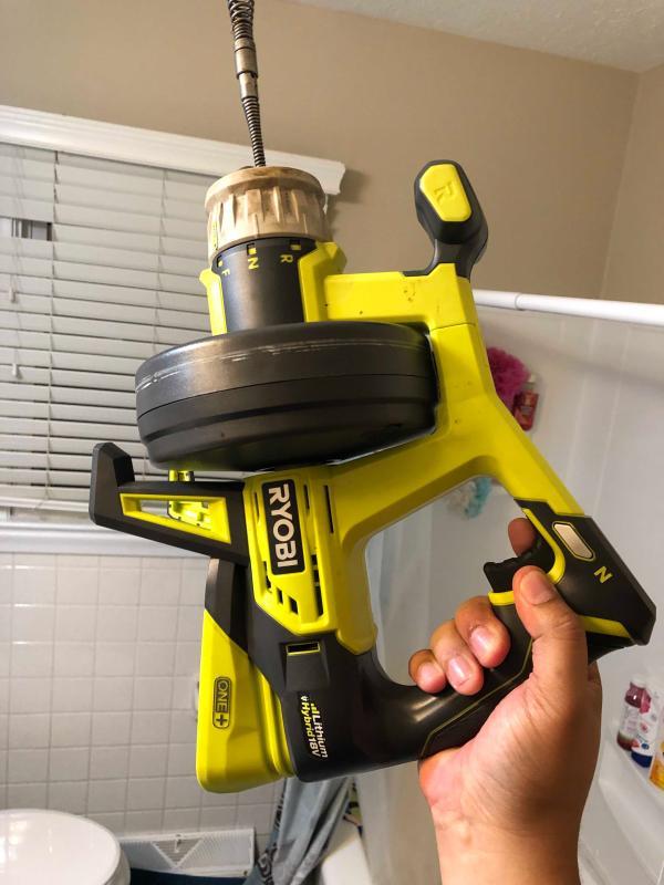 Ryobi one plus drain auger hotsell