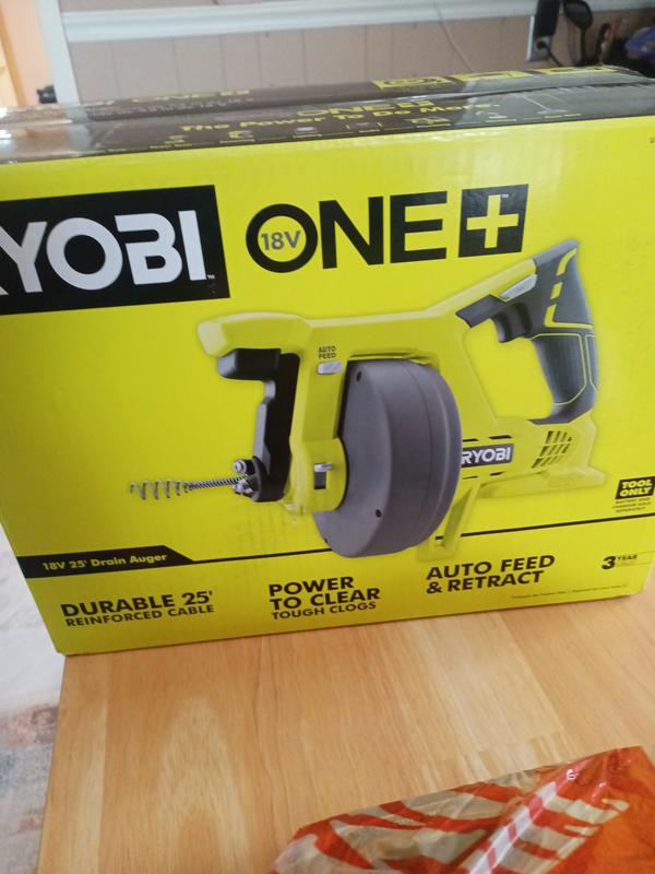 Hybrid Drain Drain Cleaner Ryobi 18 Volt Drain Auger 18V ONE+