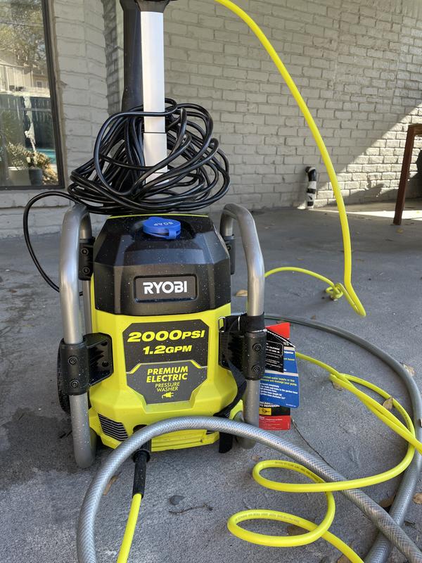 Ryobi 2000 psi premium deals electric pressure washer