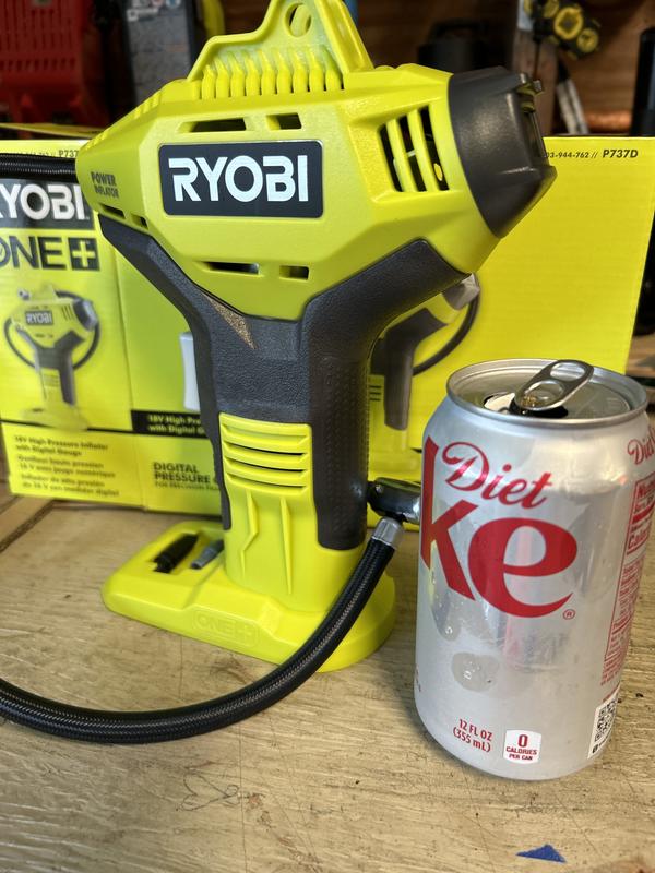 Ryobi 18V ONE+ Cordless High Pressure Inflator with Digital Gauge