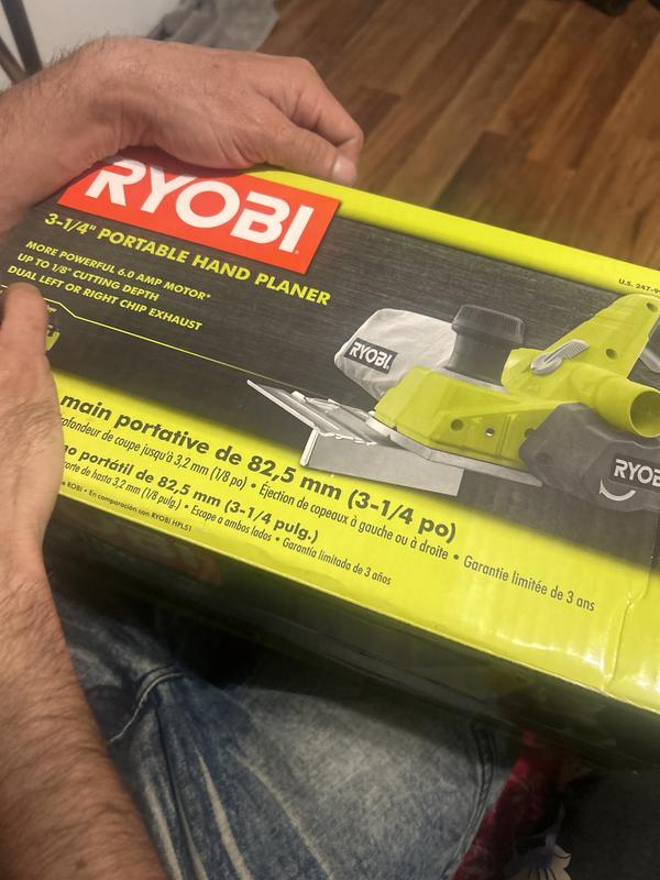 RYOBI 6 Amp Corded 3-1/4 in. Hand Planer with Dust Bag HPL52K