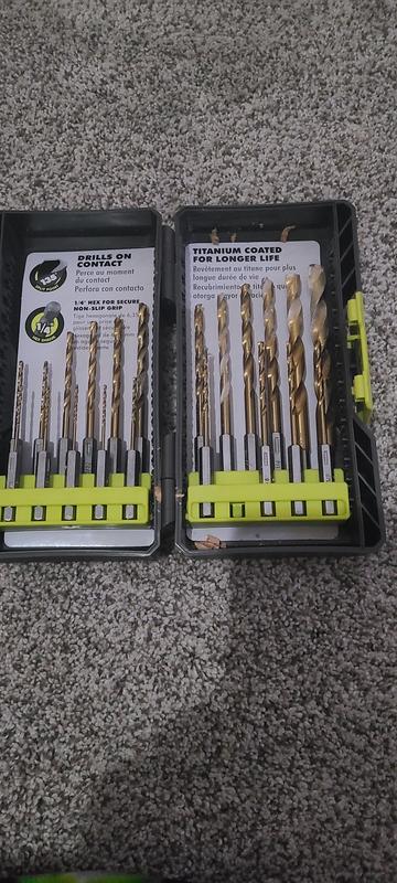 Ryobi titanium drill online bits