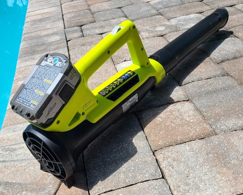 RYOBI ONE+ 18V 90 MPH 200 CFM Cordless Battery Leaf Blower/Sweeper with 2.0  Ah Battery and Charger P2190 - The Home Depot