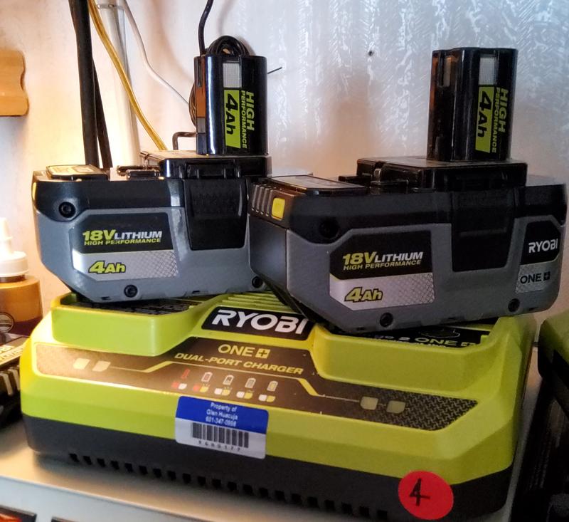 Ryobi 18v discount 4 amp battery