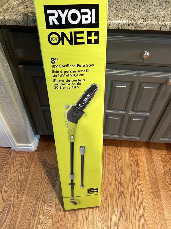 Ryobi cordless best sale pole saw