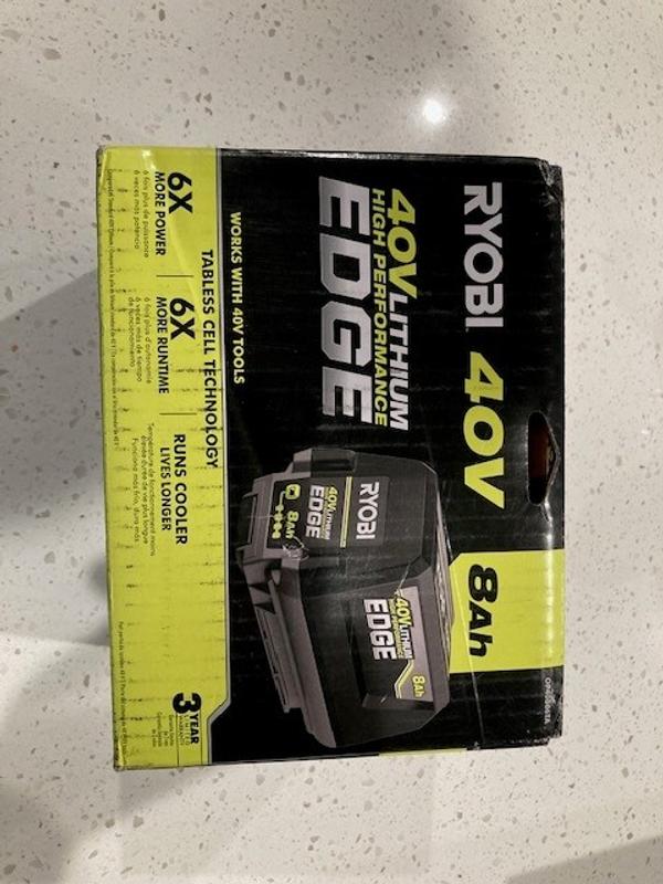 40V 8Ah LITHIUM HIGH PERFORMANCE EDGE BATTERY - RYOBI Tools