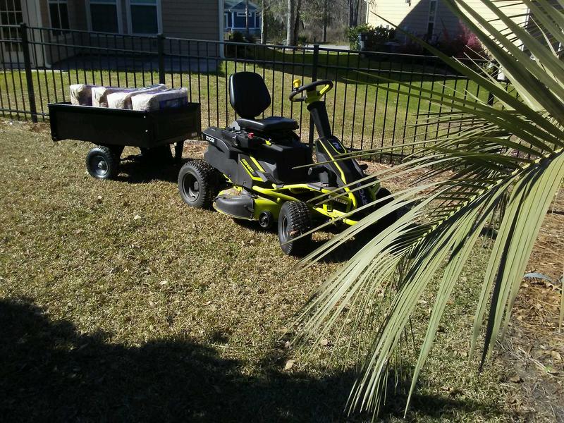 38 100 AH Electric Riding Mower - RYOBI Tools