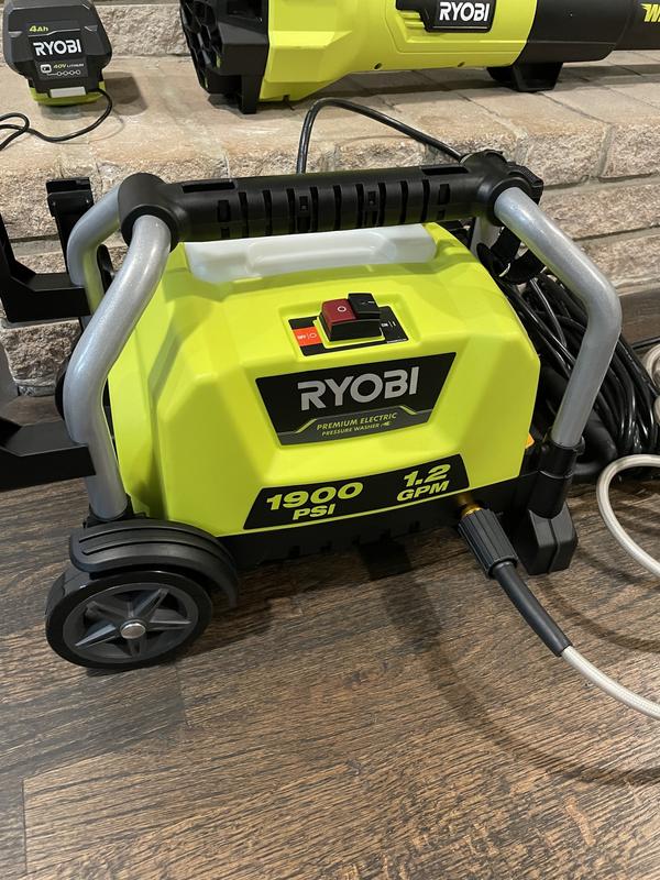 Ryobi pressure store washer 1900