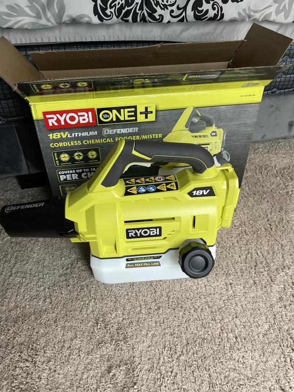 New ryobi one 18 volt cordless disinfectant chemical fogger mister sale