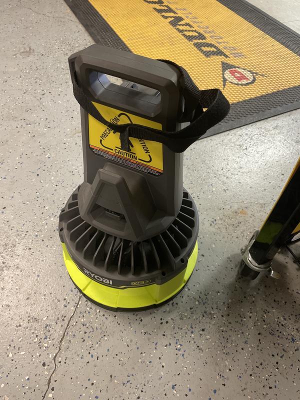 Ryobi 18-Volt OR Corded Hybrid Floor Dryer Fan Model P3330