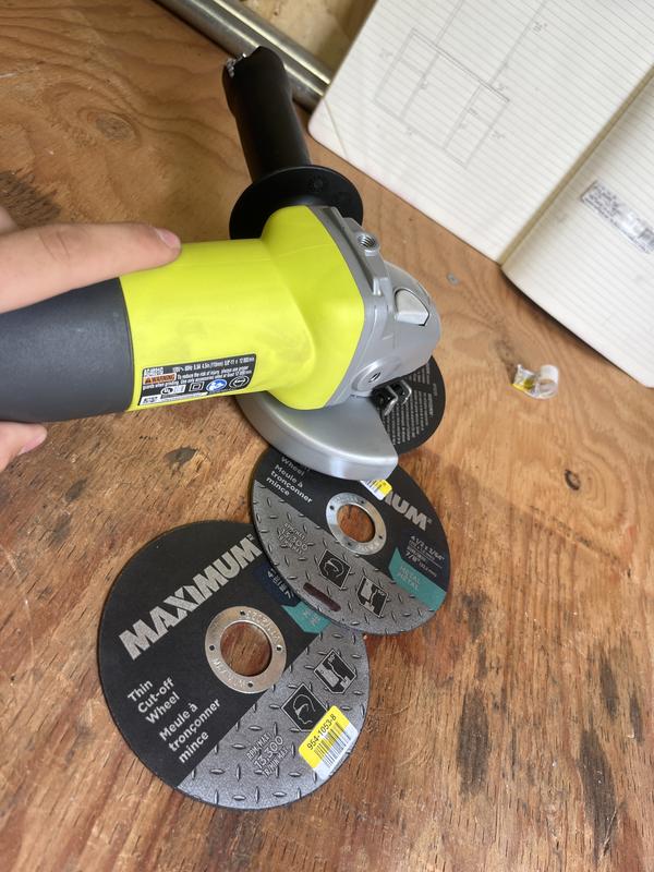 5.5 Amp Corded 4-1/2 Angle Grinder - RYOBI Tools