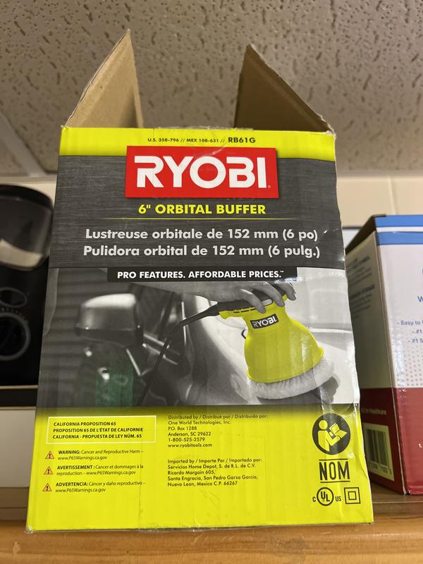 Ryobi Buffer 6 Inch Car Wax Kit Item K-1039