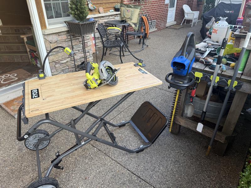 RYOBI SPEED BENCH 23 in. W x 20 in. D Mobile Workstation with LINK