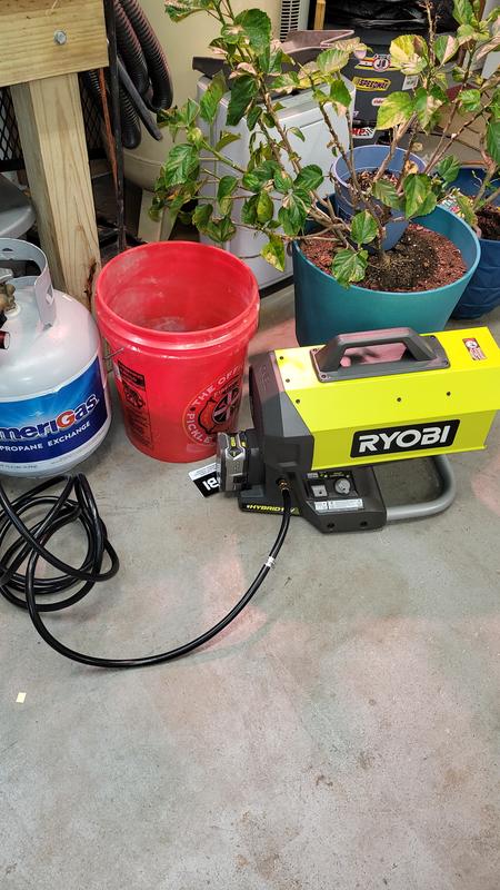 Ryobi Hybrid forced air Heater made to use with propane tank (not included)  - Space Heaters - Terry, Mississippi, Facebook Marketplace