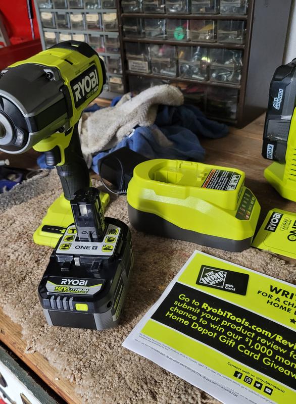 RYOBI ONE+ 18V Brushless Cordless 4-Mode 1/2 in. High Torque