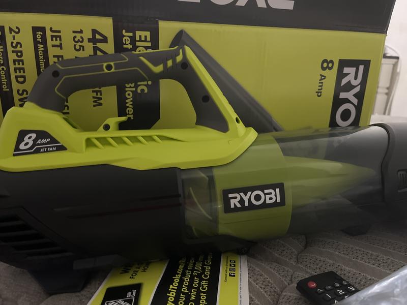 Ryobi 8 deals amp electric blower