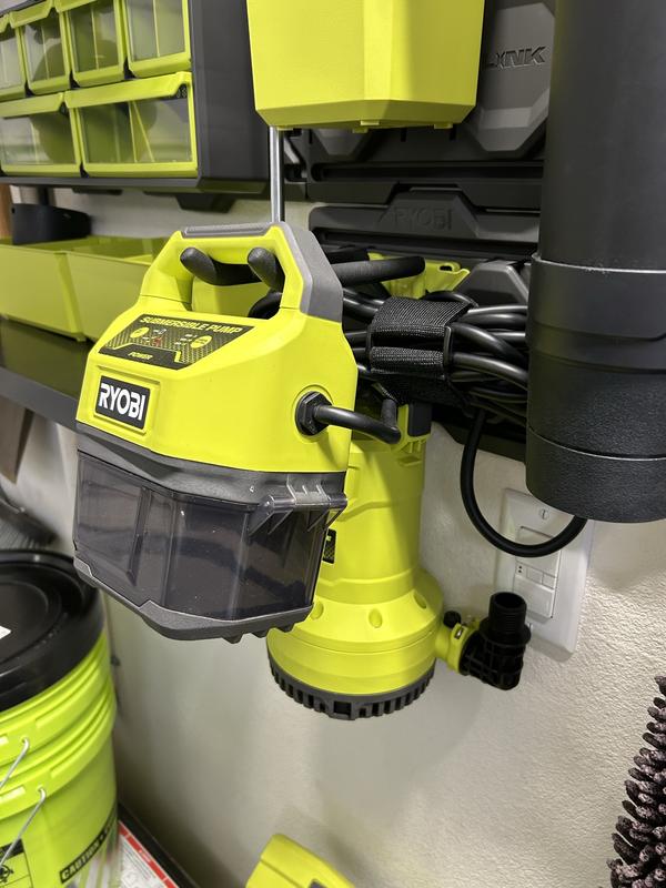 Portable Submersible Water Pump – 635GPH, 15FT Lift, Runs On Ryobi 18V Batteries (Bare Tool)
