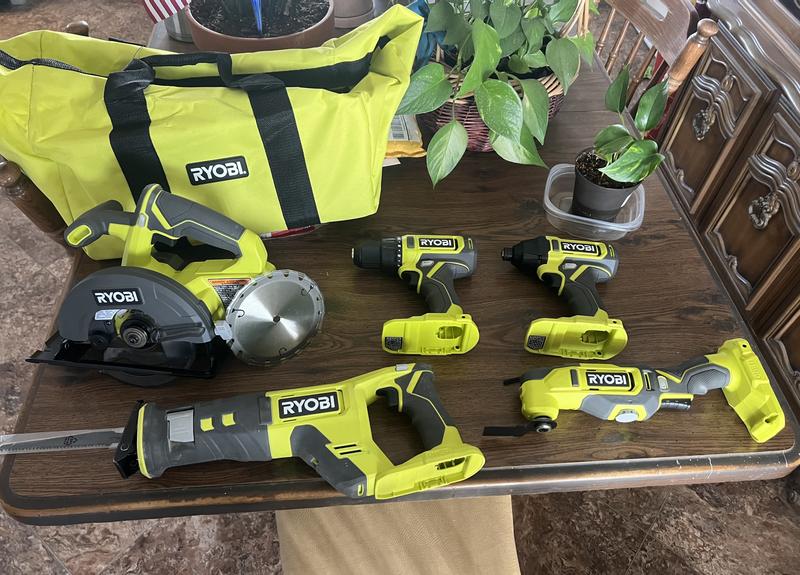 Ryobi 18v deals 6pc combo kit