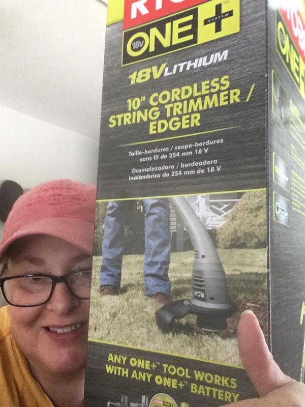 ryobi 10 cordless string trimmer edger