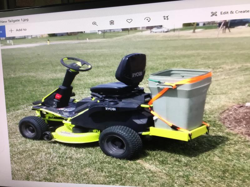 Ryobi 38 inch electric deals riding mower