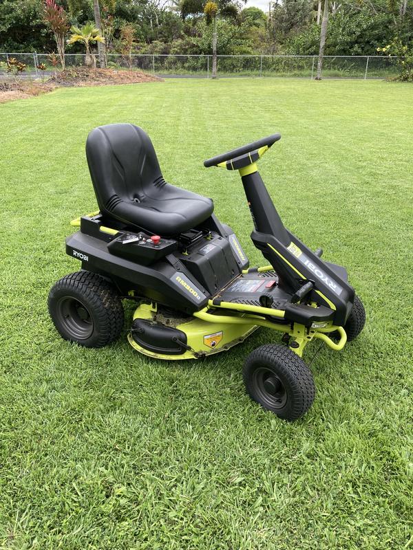 30 50 AH Electric Riding Lawn Mower - RYOBI Tools