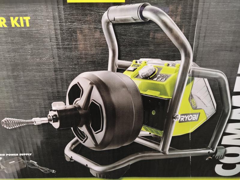 Ryobi Cordless Drain Auger (Clog-Busting Snake)