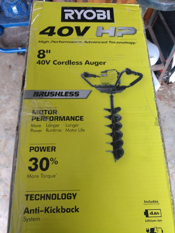 Ryobi 40v online auger