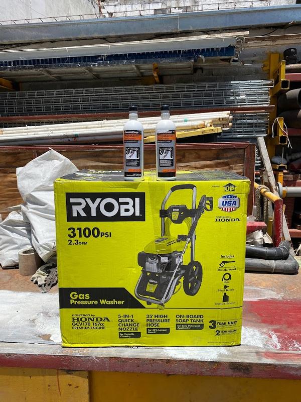 Ryobi 3100 deals psi 2.5 gpm