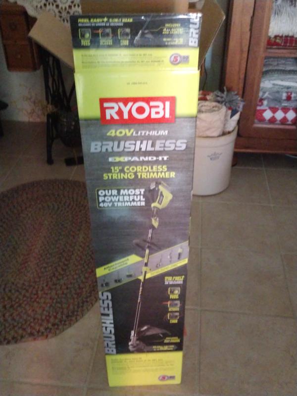 ryobi brushless trimmer 40v