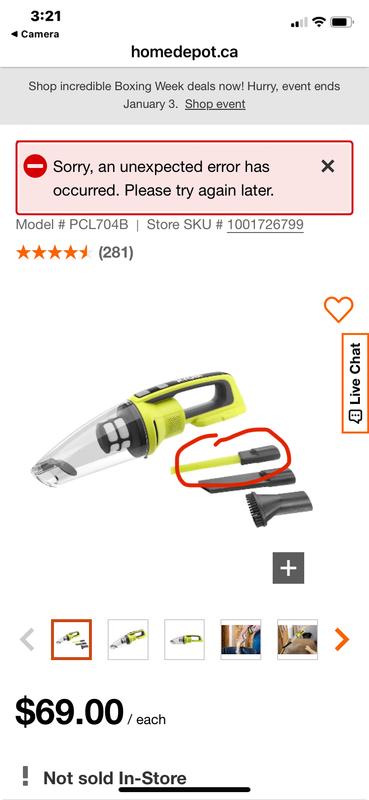 Ryobi hand discount vacuum home depot