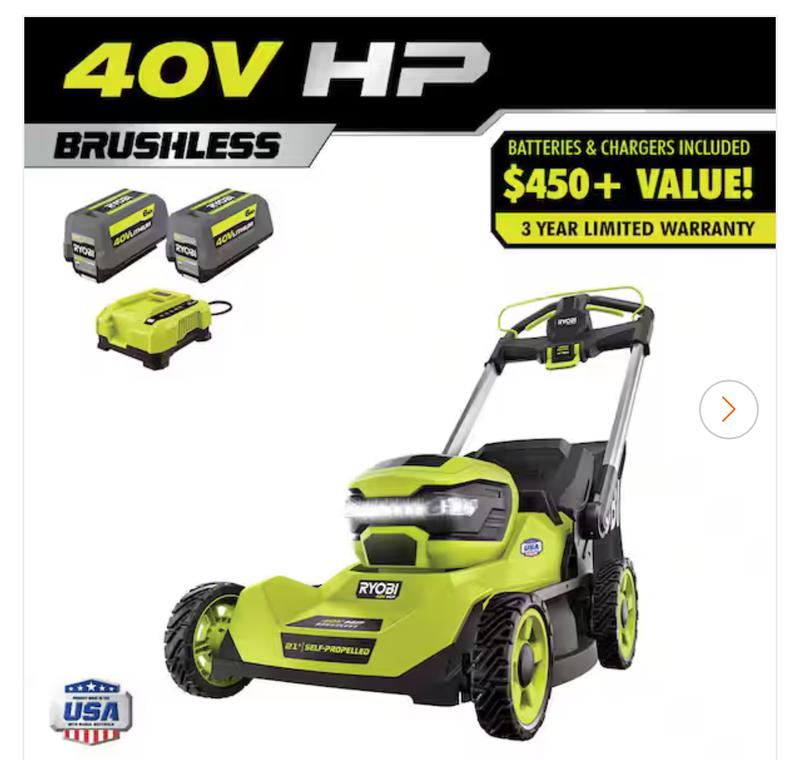 Ryobi lawn mower battery problems sale