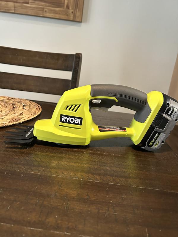 Ryobi ONE+ 18V Li-Ion Cordless Grass Shear Shrubber Trimmer with 1.3Ah  Battery and Charger (P2910) for sale online
