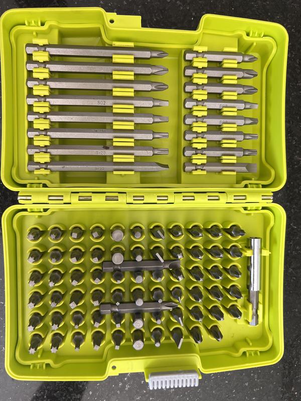 Ryobi 82 piece discount driving bit set