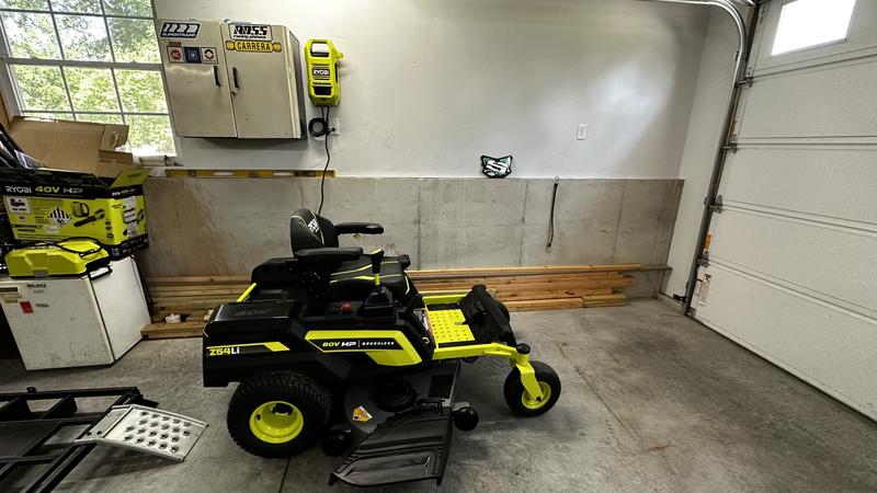 Ryobi electric zero on sale turn mower loader