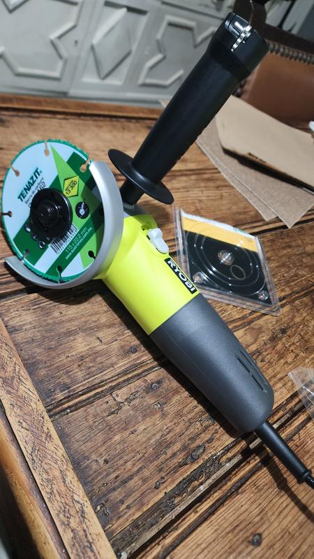 5.5 Amp Corded 4-1/2 Angle Grinder - RYOBI Tools